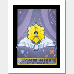 James Webb Space Telescope Illustration - JWST Art Posters and Art